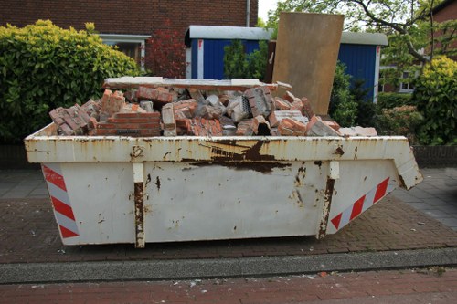 Professionals performing furniture clearance in a modern home